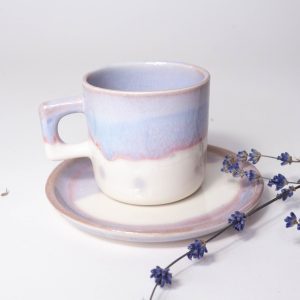 Ceasca cu farfurioara Minion Duo Glaze lavanda